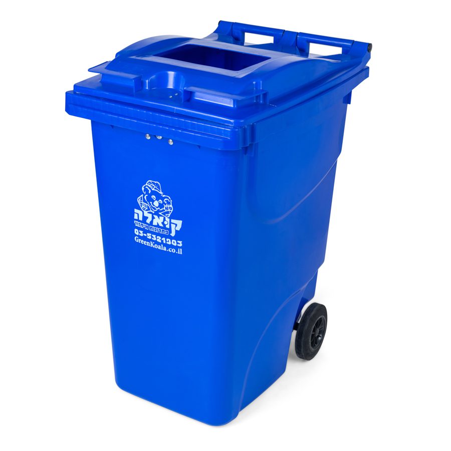 blue wheelie bin 360 liter paper recycling