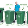 green wheelie bin 120 140 240 360 1100 liter dimensions