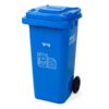 recycle bin 120 liter blue for paper recycling