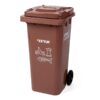 recycle bin 120 liter brown for organic waste food leftovers recycling