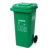 recycle bin 120 liter green for deposit bottles cans recycling