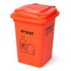 recycle bin 50 liter red for glass recycling
