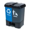 recycle bin devided 25 liter each simple low cost for waste and recycling
