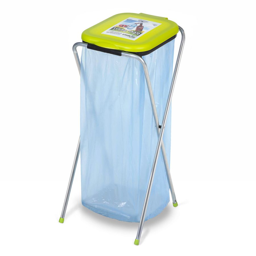 recycle bin rack simple low cost foldable for recycling single