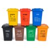 recycle bins 50 liter with printing icons all colors for recycling