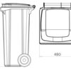 wheelie bin 120 liter dimensions