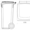 wheelie bin 240 liter dimensions