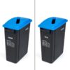 office recycle bin 65 liter blue for paper