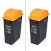 office recycle bin 65 liter orange for packages