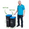 office recycle bin 65 liter vs 90 liter dimensions proportions 2