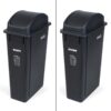 office recycle bin 90 liter black for waste