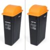 office recycle bin 90 liter orange for packages