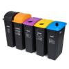 office recycle bins 90 liter set English