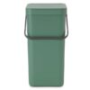 brabantia sort and go waste bin 16l fir green y 129827 front 1200