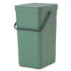 brabantia sort and go waste bin 16l fir green y 129827 front side 1200 1