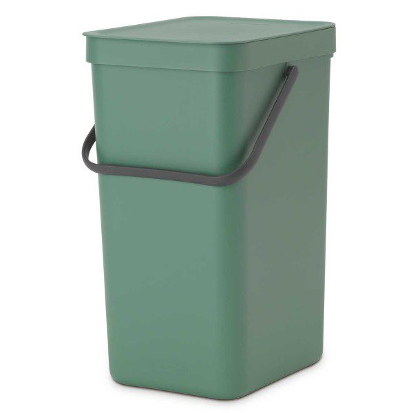 brabantia sort and go waste bin 16l fir green y 129827 front side 1200 1