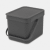 פח מיחזור קטן למיון פסולת ביתית 6 ליטר - Brabantia SORT&GO