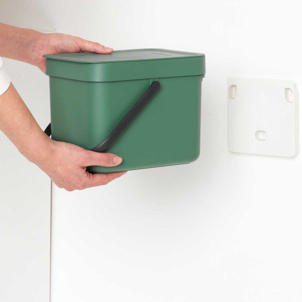 brabantia sort and go waste bin 6l fir green y 129841 wall mounted 1200. 1