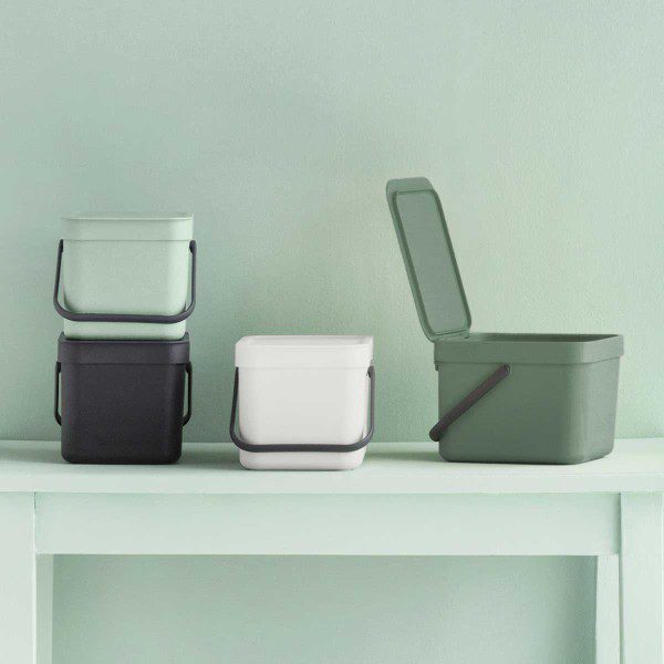 brabantia sort and go waste bin 6l jade green 06 y 211768