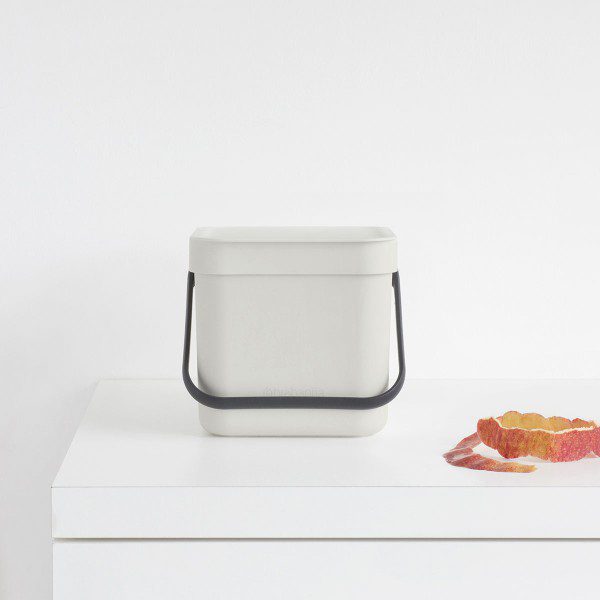 brabantia sort and go waste bin 6l light grey 04 y 213267