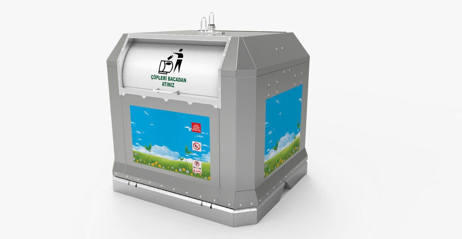 above ground waste container