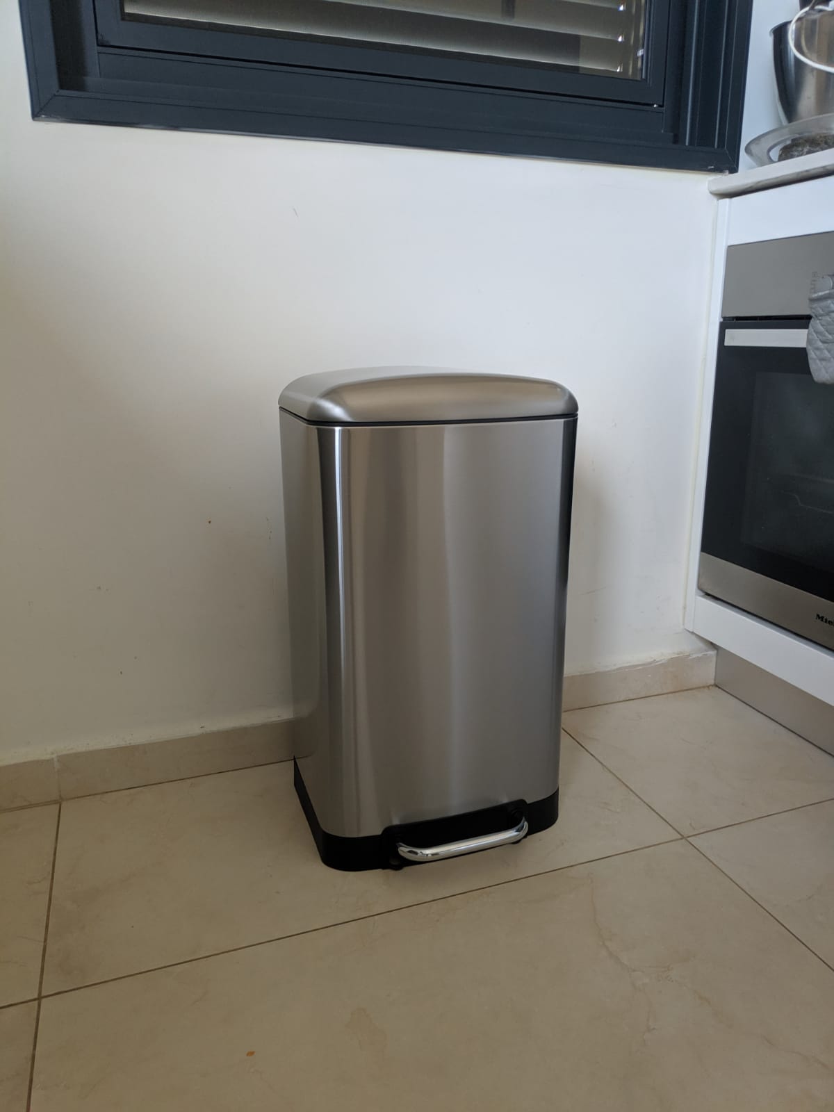 פח דוושה מלבני 30 ליטר ניקל4