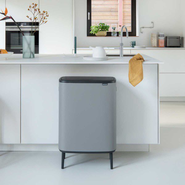 y 130281 bo touch bin 60l mineral concrete grey brabantia