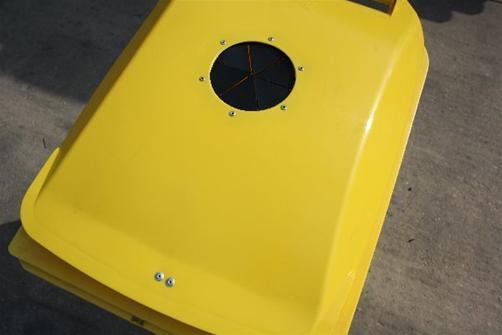 עגלת מיחזור 360 ליטר צהוב