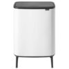 y 130229 b0 touch bin hi 60l white brabantia front top