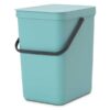 brabantia sort and go waste bin 25l mint