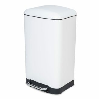 waste-bin-30-liter-for-kitchen-decorated-rectangular-pedal-silenced-closing-metalic-white