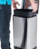 waste bin 30 liter for kitchen decorated square pedal silenced closing internal bin