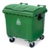 green wheelie bin 1100 liter with pedal scaled