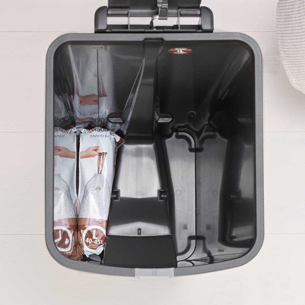 brabantia stepup pedal bin 40l dark grey 1