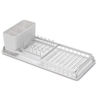 y 117282 compact dish drying rack light grey brabantia 6