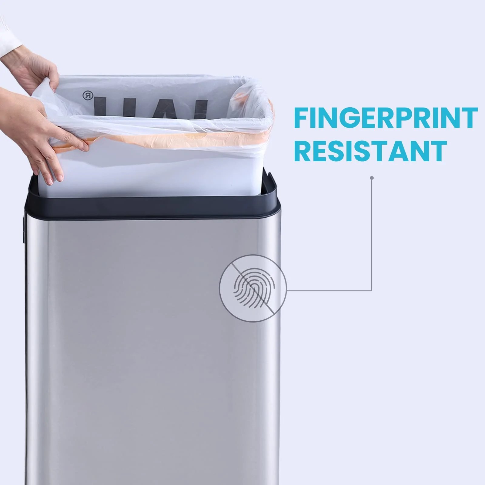 sensor stainless steel bin 40lt