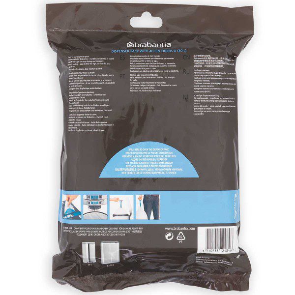 brabantia perfectfit bags code o 30l 40 bags dispenser back y 124846 1200 1