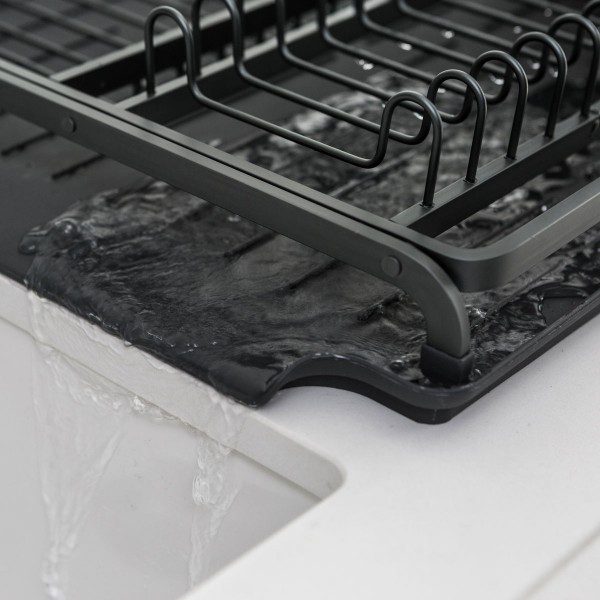 dish drying rack dark grey brabantia 8