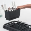 y 117268 compact dish drying rack dark grey brabantia 4