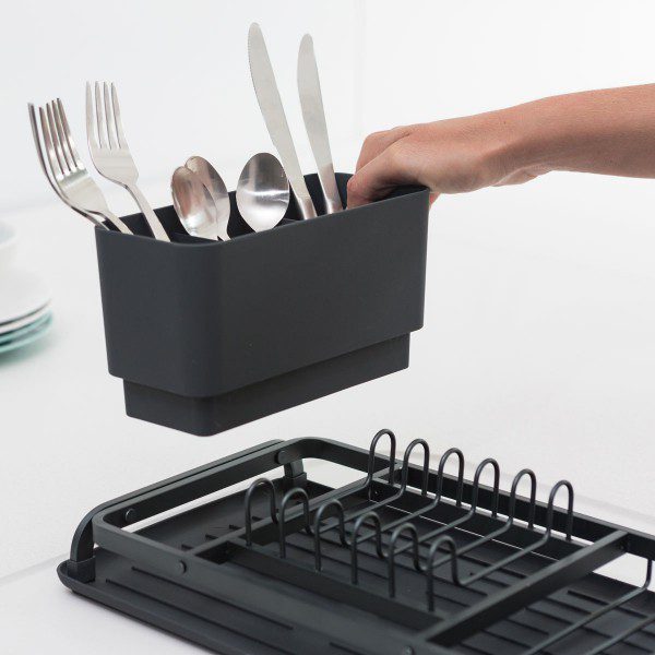 y 117268 compact dish drying rack dark grey brabantia 4