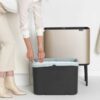 brabantia bo touch bin 36l champagne mood bag y 304583 1200