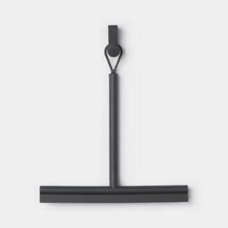 מגב למקלחון עם מתלה לדלת, אפור כהה Brabantia - ReNew