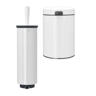 סט לשירותים נתלה, לבן Brabantia: פח נתלה 3 ליטר NewIcon - B113