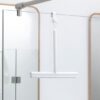 מגב למקלחון עם מתלה לדלת, לבן Brabantia - ReNew – תמונה 3