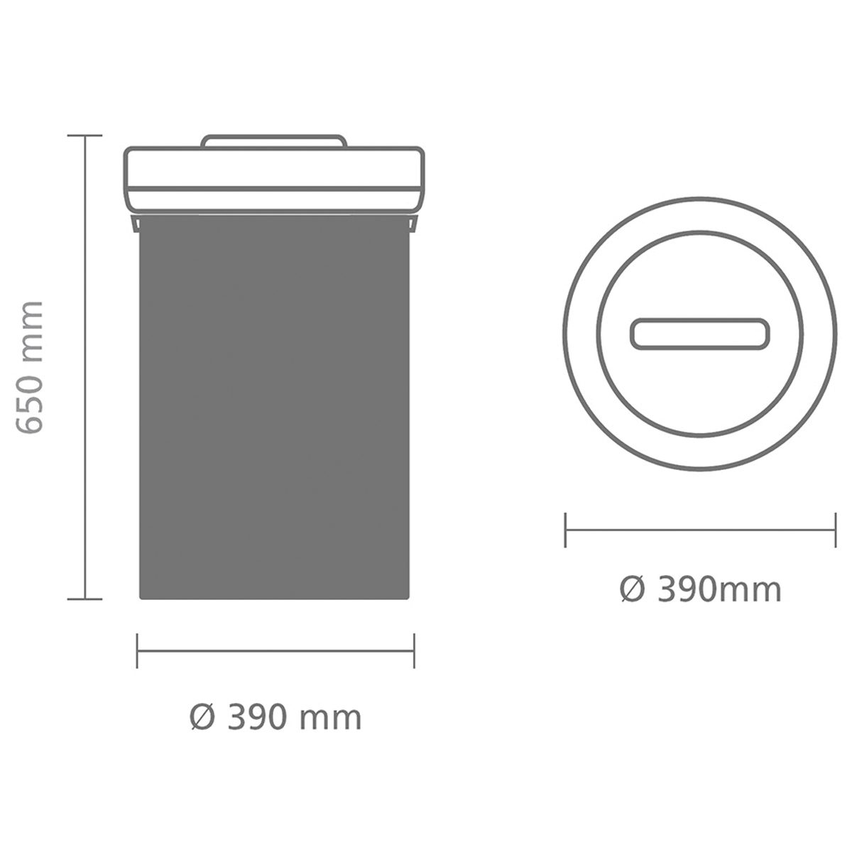 מכסה שחור 60 מידות