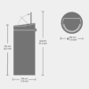פח עגול טאץ 30 ליטר Brabantia – תמונה 6