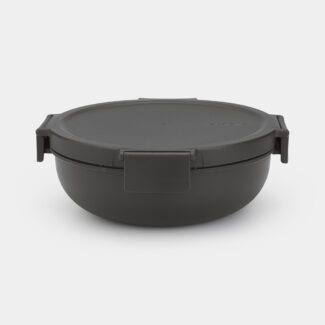קערה לסלט 1.3 ליטר Make & Take פלסטיק ללא BPA אפור כהה Brabantia