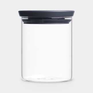 מיכל זכוכית, מכסה אפור כהה 0.6 ליטר Brabantia