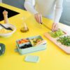 קופסת אוכל Bento גדולה 2 ליטר Make & Take פלסטיק ללא BPA ירוק ג׳ייד Brabantia – תמונה 4