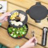 קערה לסלט 1.3 ליטר Make & Take פלסטיק ללא BPA אפור כהה Brabantia – תמונה 4